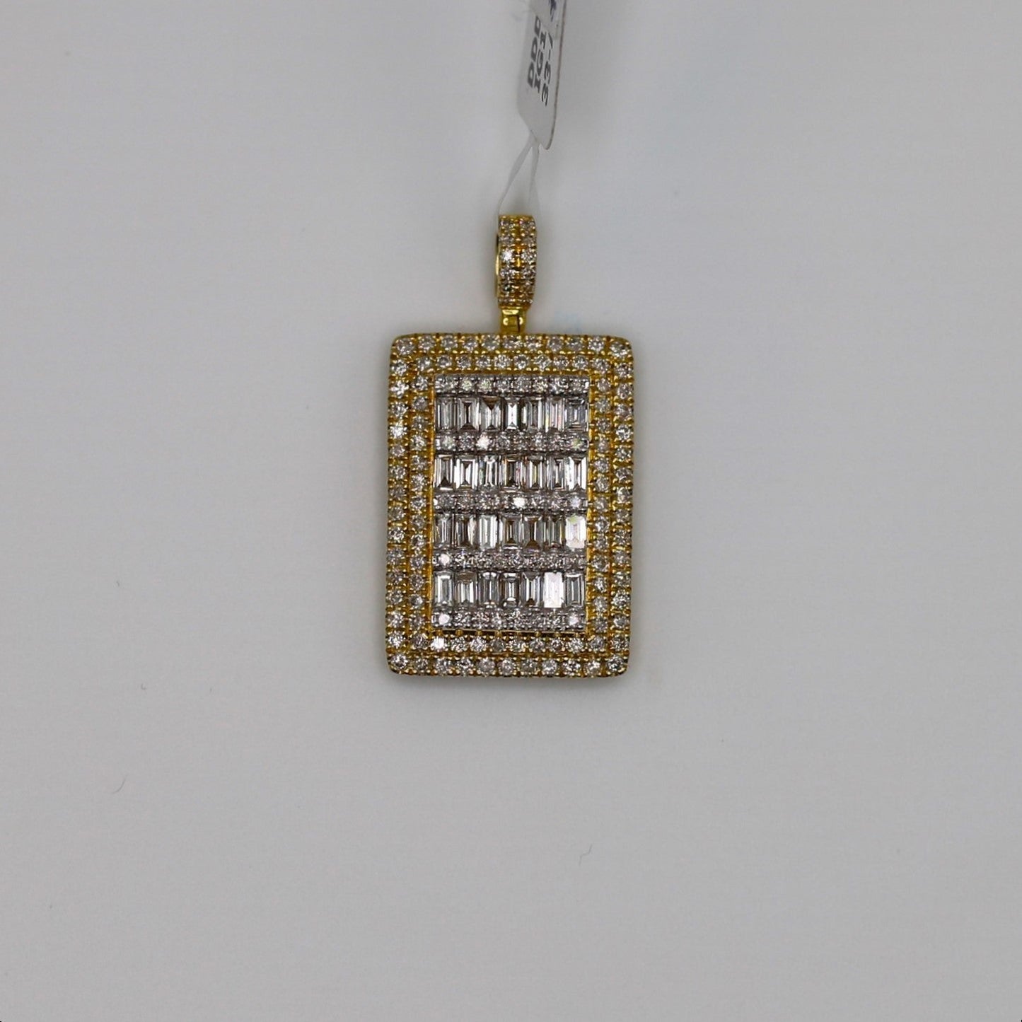 Diamond Dog Tag Pendant