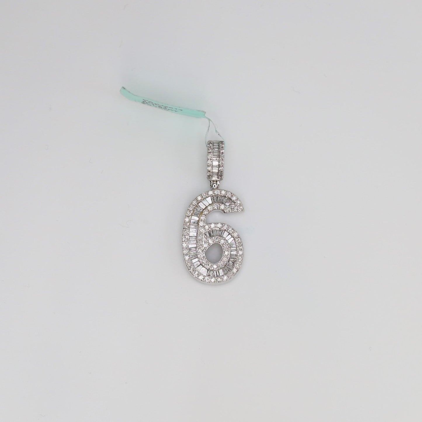 Diamond Number 6 Pendant
