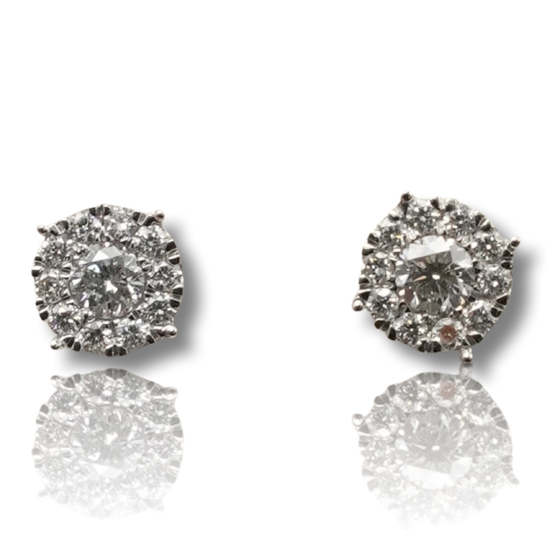 Circle Diamond Earring
